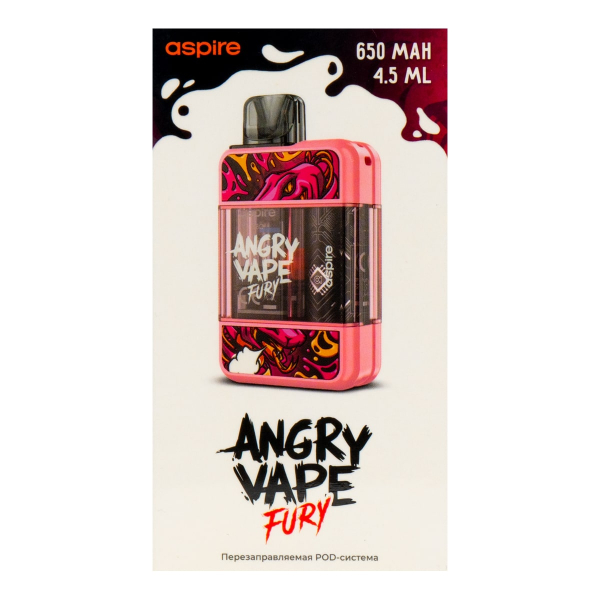 POD-система Brusko Angry Vape Fury 650 Mah Розовый в Нарьян-Маре