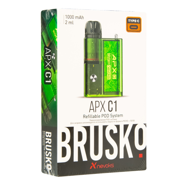 POD-система Brusko Apx C1 Зелёный Папоротник в Нарьян-Маре