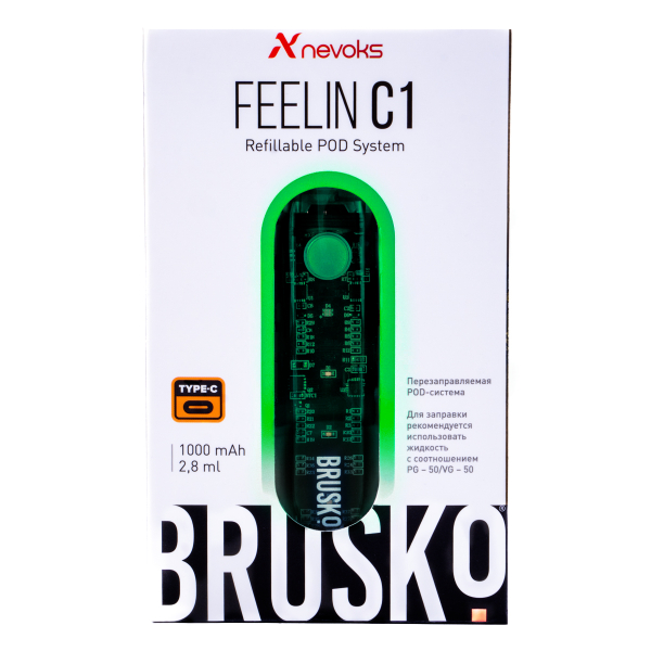 POD-система Brusko Feelin C1 Зеленый в Нарьян-Маре