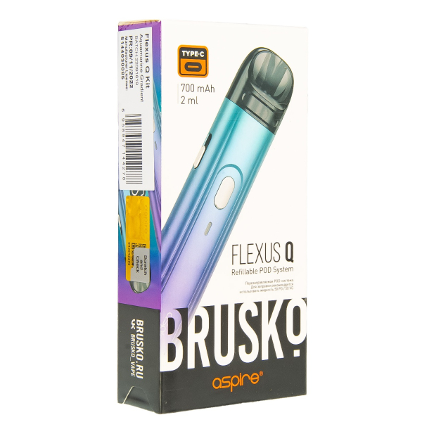 POD-система Brusko Flexus Q Бирюзовый Градиент в Нарьян-Маре