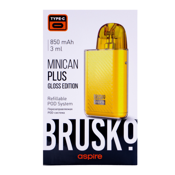 POD-система Brusko Minican Plus Gloss Edition Жёлтый в Нарьян-Маре
