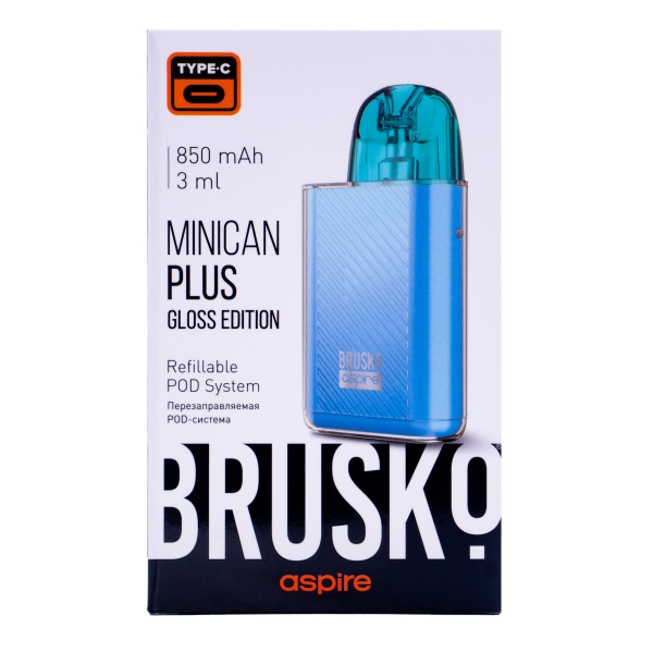 POD-система Brusko Minican Plus Gloss Edition Синий в Нарьян-Маре