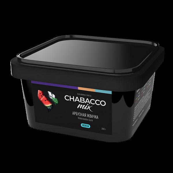 Бестабачная смесь Chabacco Mix Watermelon Gum Арбузная Жвачка  Medium 200 грамм в Нарьян-Маре