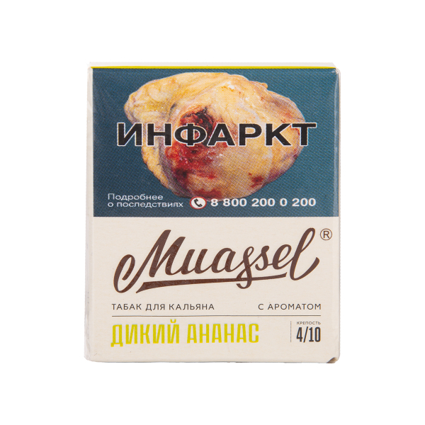 Табак Muassel Medium Дикий Ананас 40 грамм в Нарьян-Маре