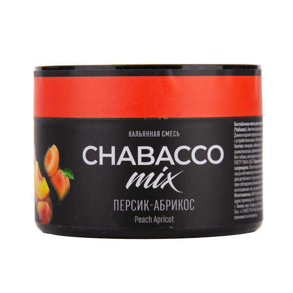 Бестабачная смесь Chabacco Mix Medium Peach Apricot 40 грамм в Нарьян-Маре