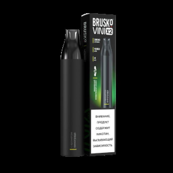 Электронка Brusko Vini X2 Виноград 2800 затяжек в Нарьян-Маре