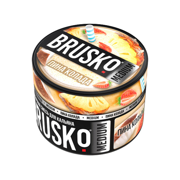 Бестабачная смесь Brusko Zero Пина Колада 50 грамм в Нарьян-Маре