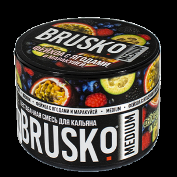 Бестабачная смесь Brusko Zero Фейхоа С Ягодами И Маракуйей 50 грамм в Нарьян-Маре