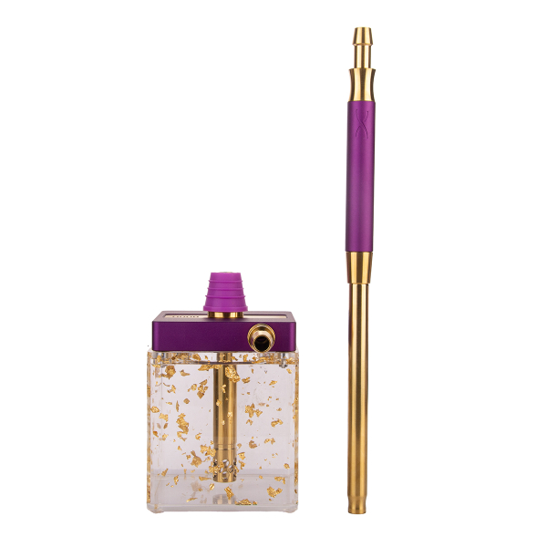Кальян Hoob Subatom Royal Purple X Gold | Cube Mini Gold в Нарьян-Маре