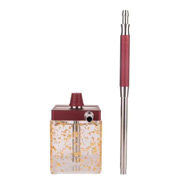 Кальян Hoob Subatom Wine Red X Ss | Cube Mini Gold в Нарьян-Маре