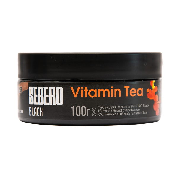 Табак Sebero Black Vitamin Tea Облепиховый Чай 100 грамм в Нарьян-Маре