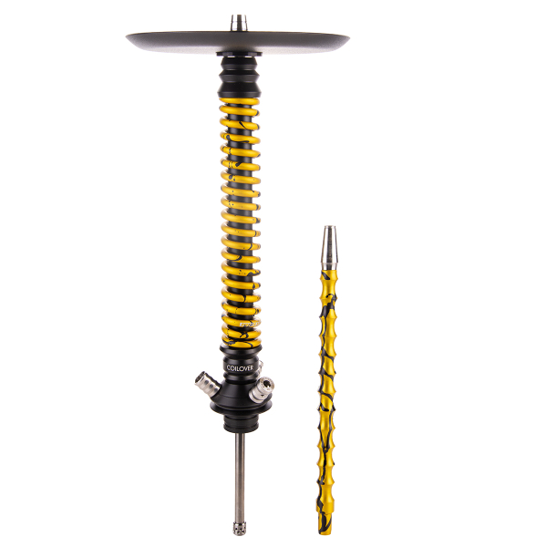 Кальян Mamay Customs Coilover Большой  Чёрный Золотой Сплеш в Нарьян-Маре