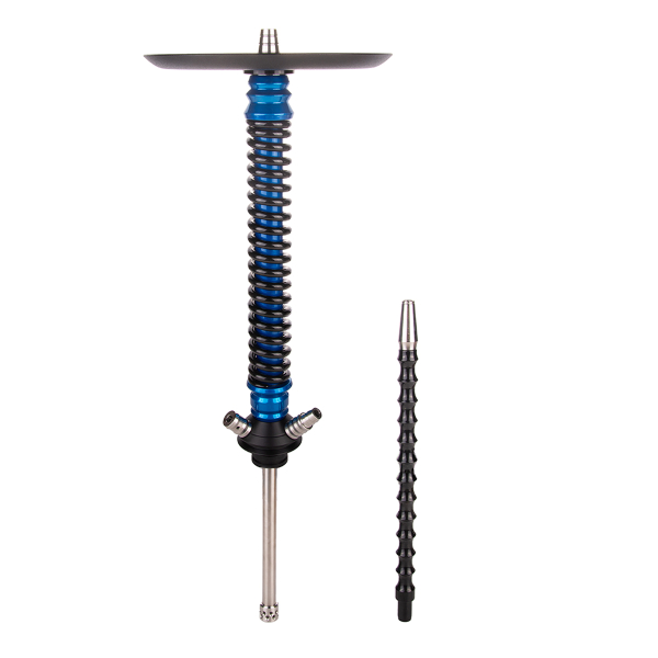 Кальян Mamay Customs Coilover Большой  Голубой Лак Чёрный в Нарьян-Маре
