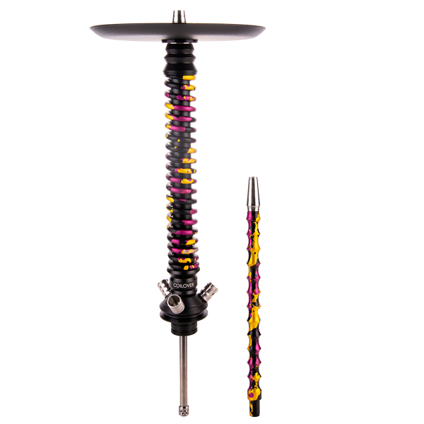 Кальян Mamay Customs Coilover Большой   Чёрный Пурпурный/золотой Камуфляж в Нарьян-Маре