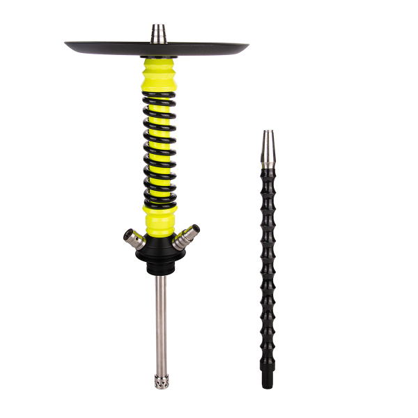 Кальян Mamay Customs Coilover Mini  Жёлтый Флюр Чёрный в Нарьян-Маре