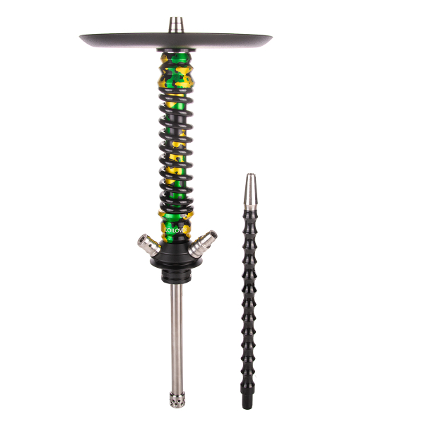 Кальян Mamay Customs Coilover Mini   Зелёный/золотой Камуфляж Черный в Нарьян-Маре