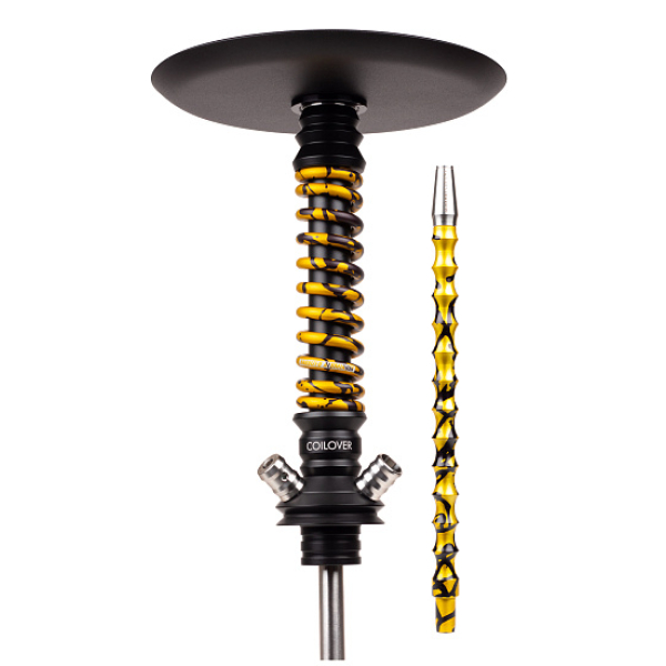 Кальян Mamay Customs Coilovers Mini Anod Черный Матовый Gold Splash в Нарьян-Маре