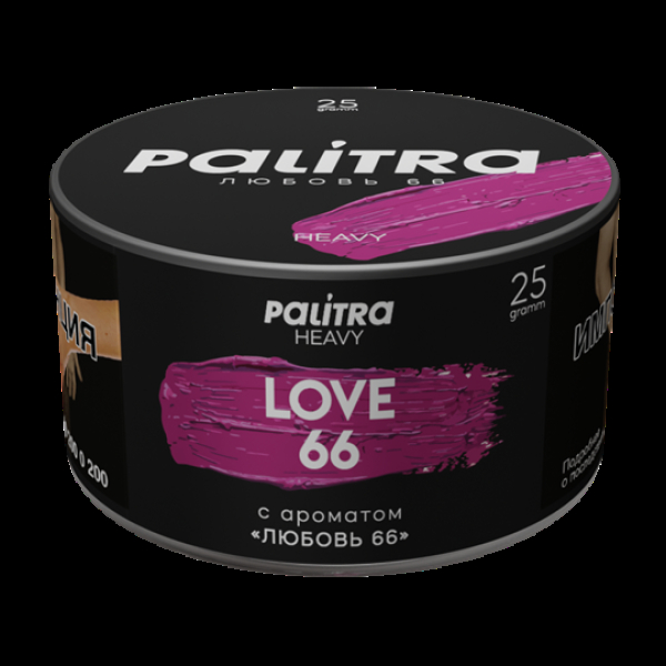 Табак Palitra Heavy Любовь 66 Love 66 25 грамм в Нарьян-Маре