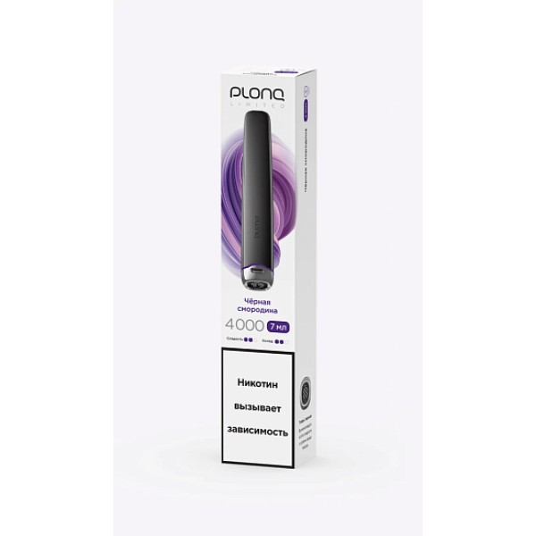 Электронка Plonq Plus Pro Black Чёрная Смородина 4000 затяжек в Нарьян-Маре