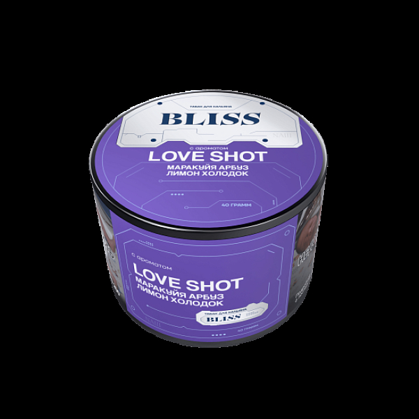 Табак Bliss Love Shot Маракуйя Арбуз Лимон Холодок 40 грамм в Нарьян-Маре